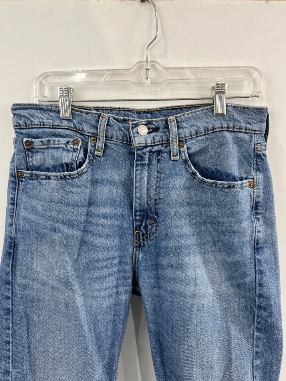 Levi’s 510 Women’s Distressed Light Wash Skinny Jeans W31 L32 Faded Denim - Picture 3 of 11